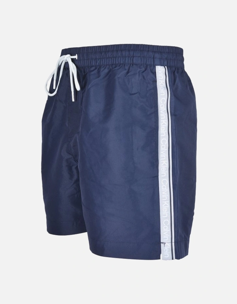 Logo Tape Swim Shorts, Navy