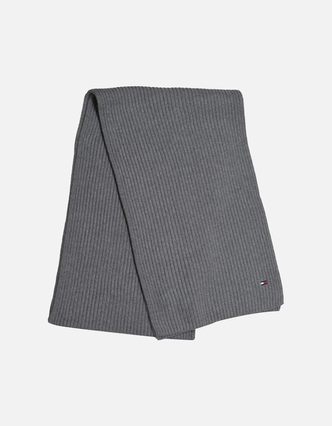 Pima Cotton Cashmere Ribbed Scarf, Mid Grey Heather, 5 of 4