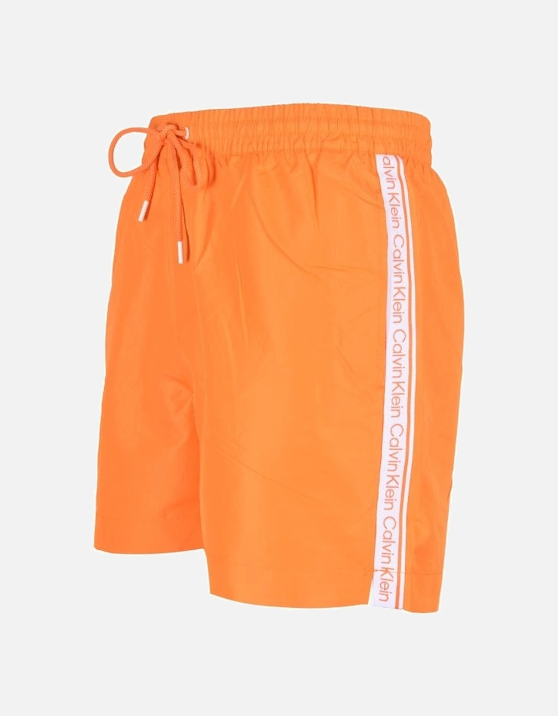 Logo Tape Swim Shorts, Sun Kissed Orange, 11 of 10