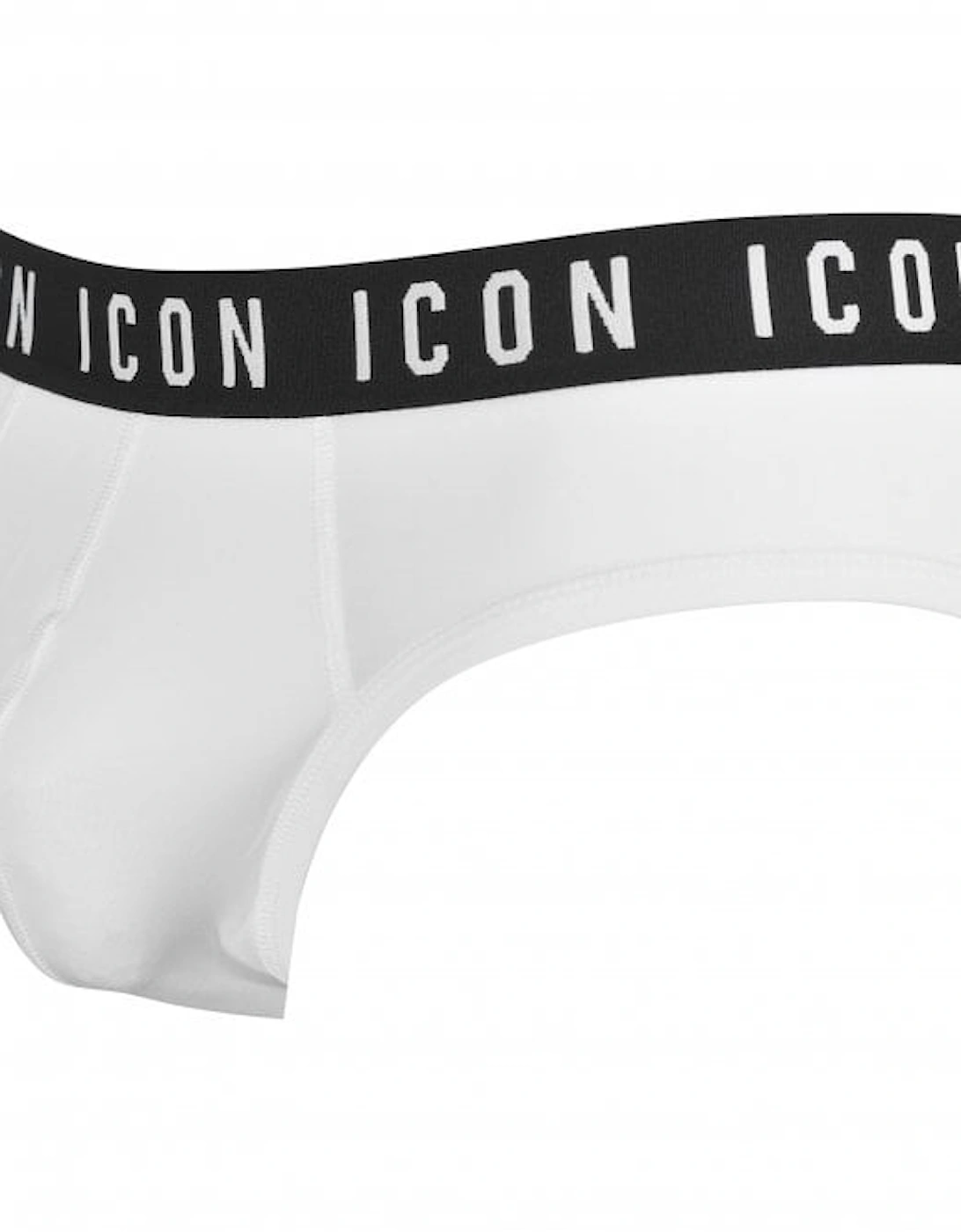 ICON Waistband Brief, White/black