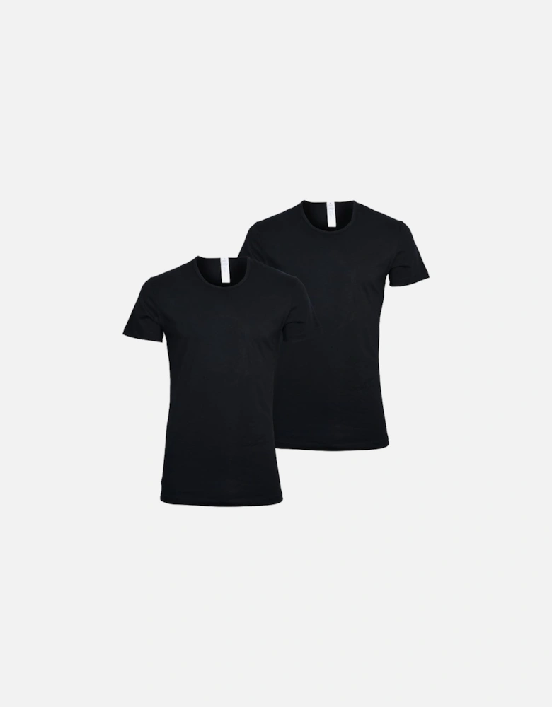 2-Pack 24/7 Crew-Neck T-Shirts, Black