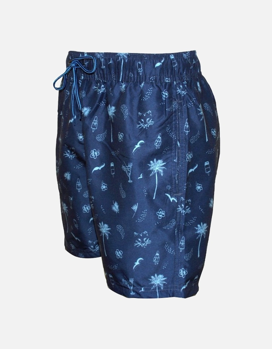 Lollies & Cocktails Print Swim Shorts, Navy