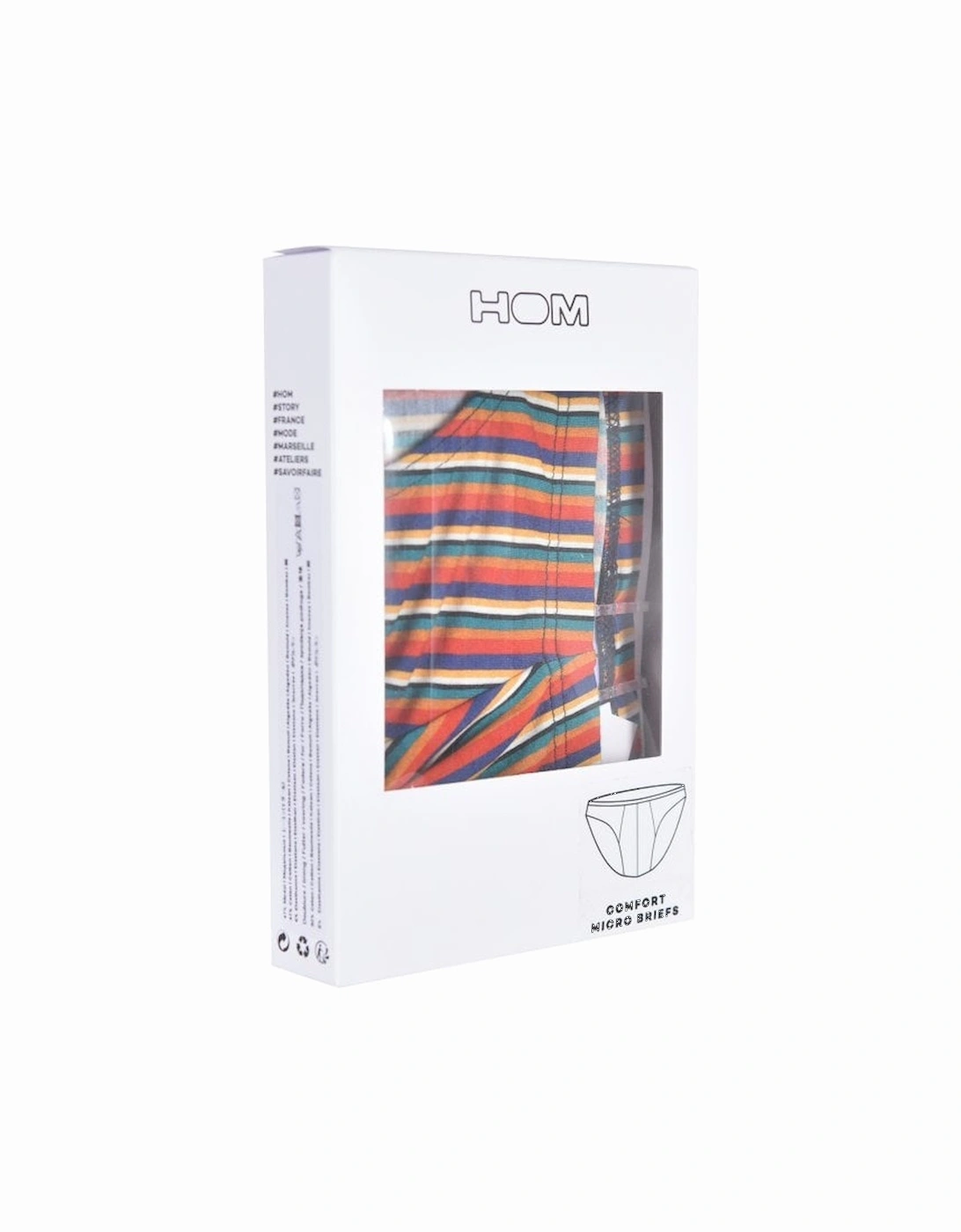 Petero Stripes Comfort Micro Brief, Multi