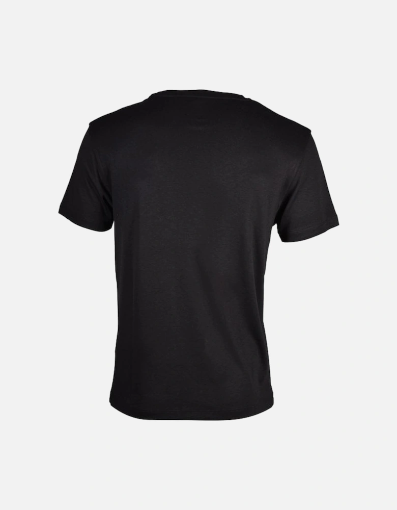 Lyocell Organic Cotton Logo Lounge T-Shirt, Black