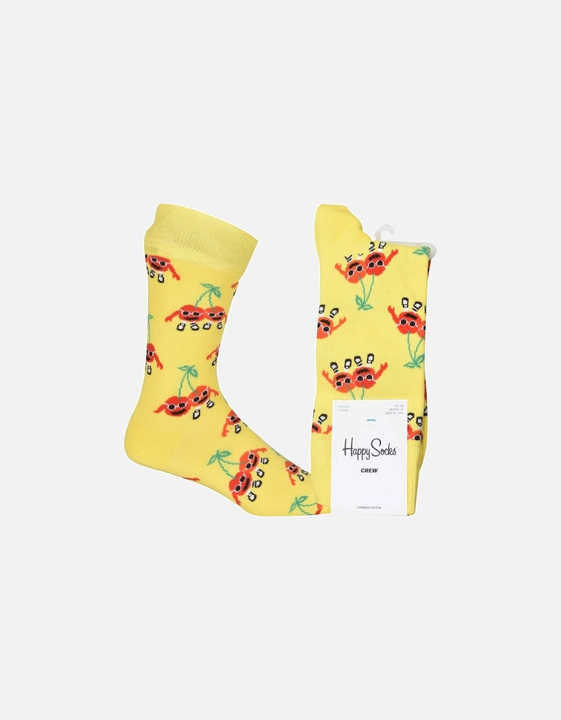 Cherry Mates Socks, Yellow, 4 of 3