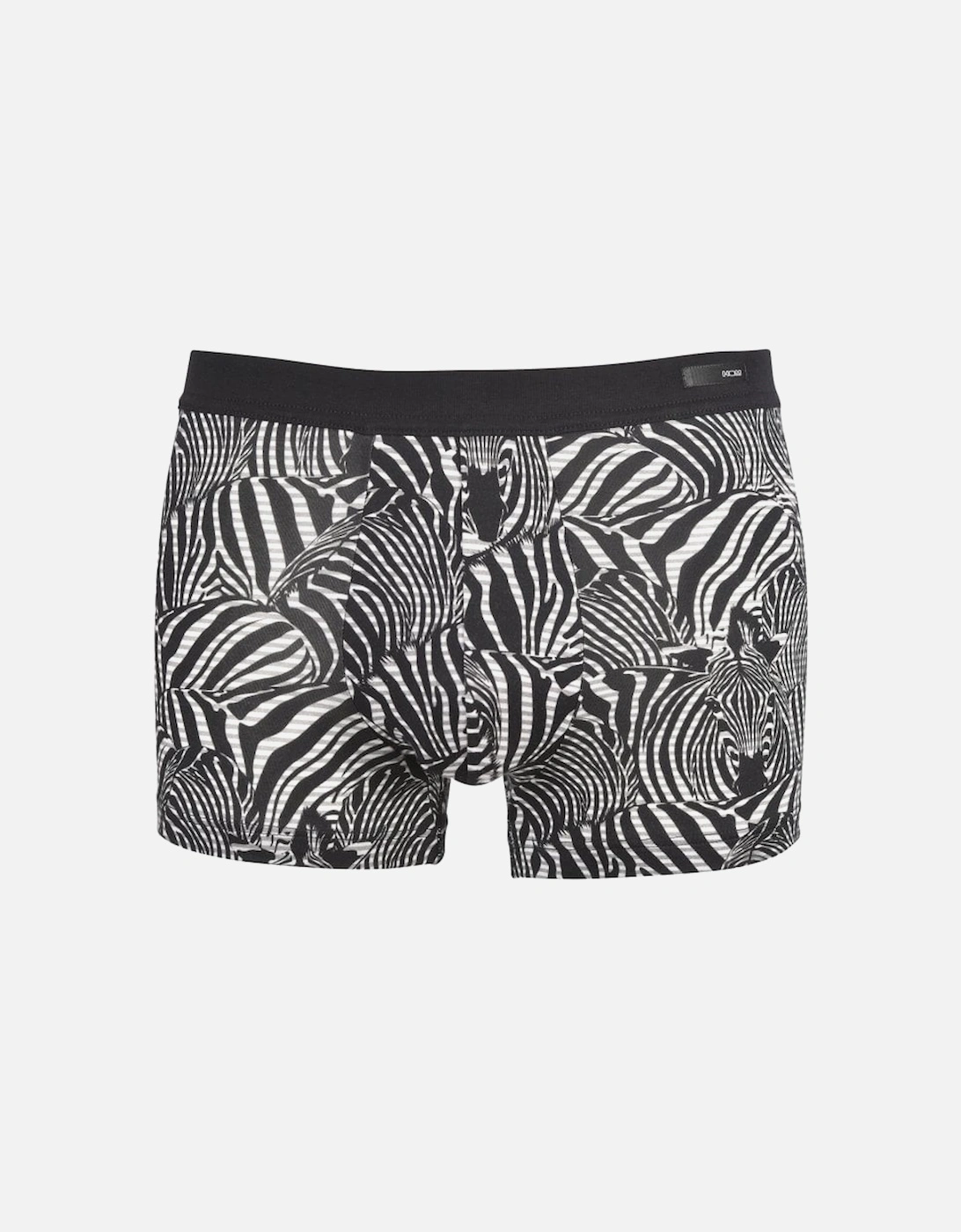Marty Stripes Comfort Boxer Trunk, Black/white, 4 of 3