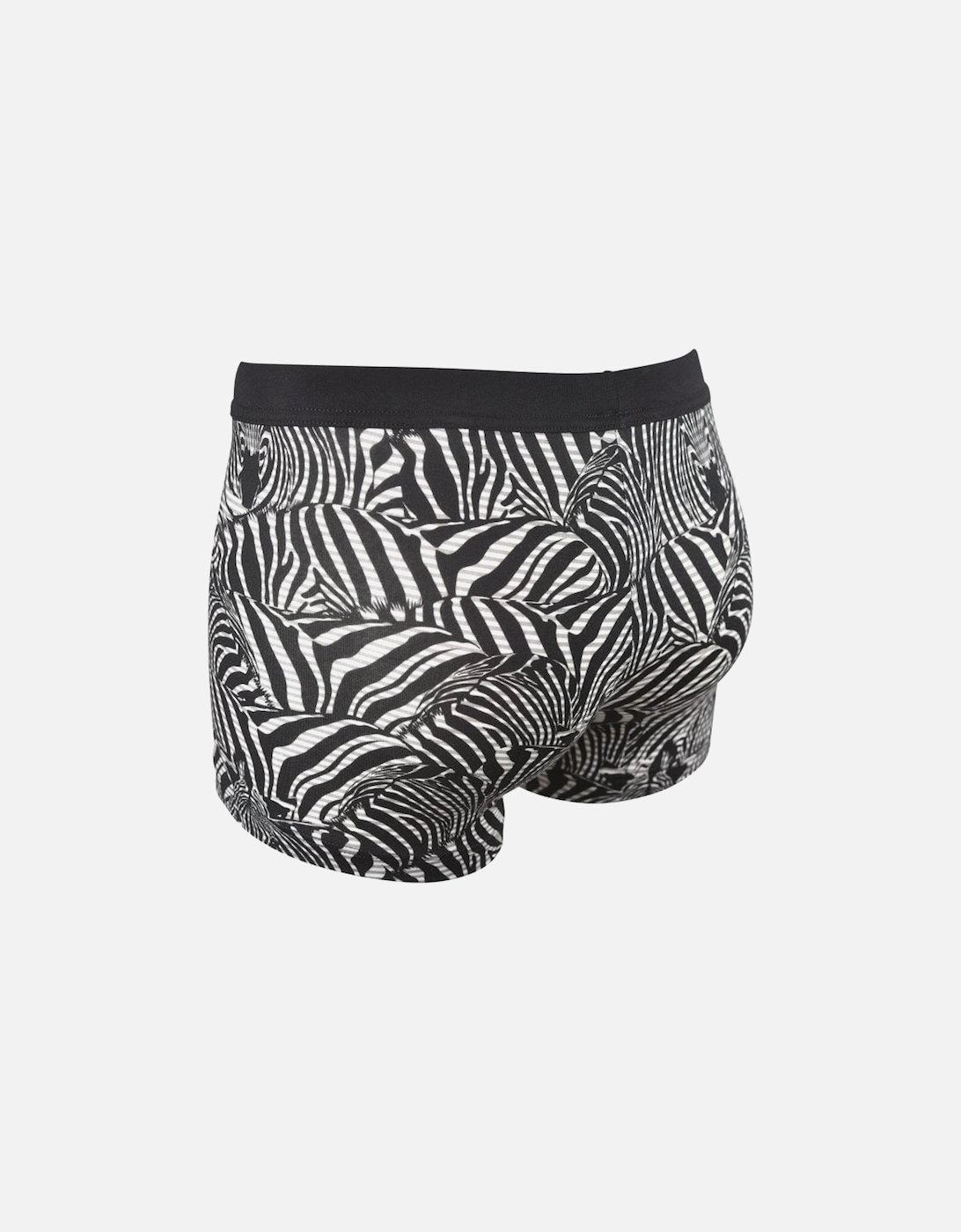 Marty Stripes Comfort Boxer Trunk, Black/white