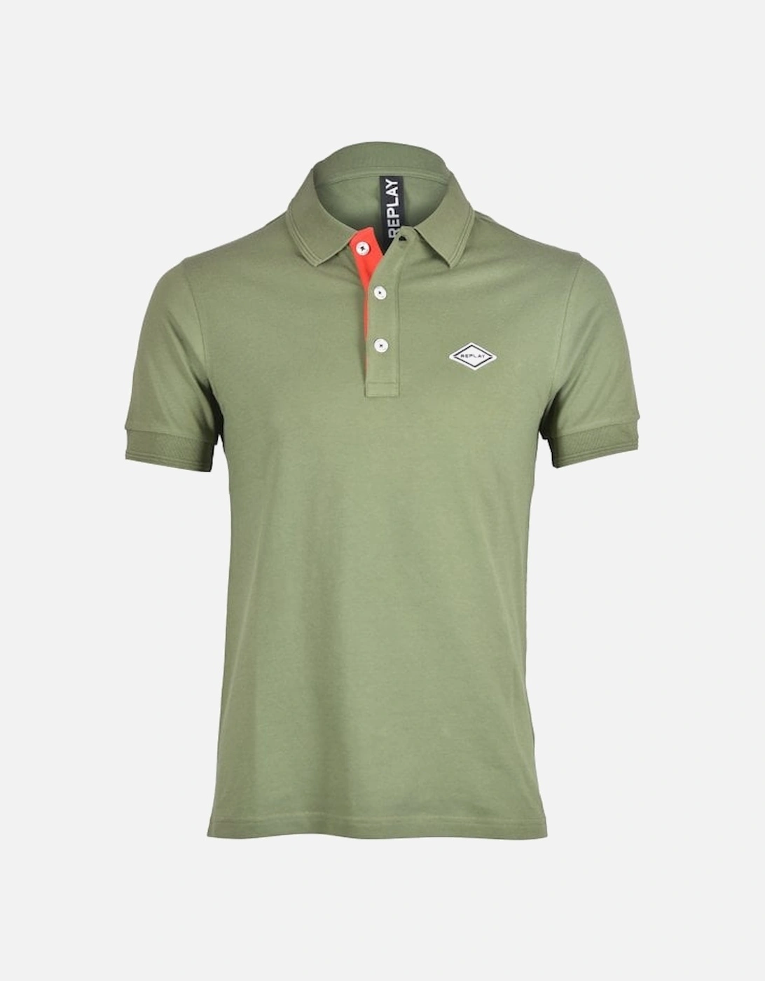 Pique Polo Shirt, Olive Green, 6 of 5