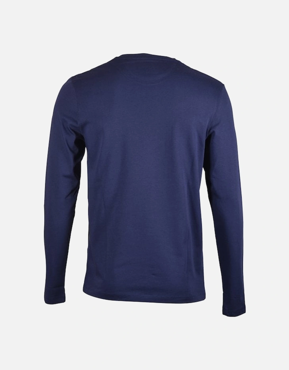 Crew-Neck Long Sleeve T-Shirt, Navy