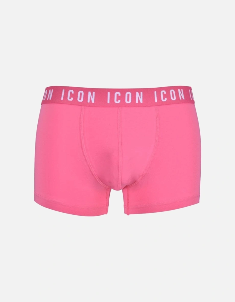 ICON Waistband Boxer Trunk, Fuxia