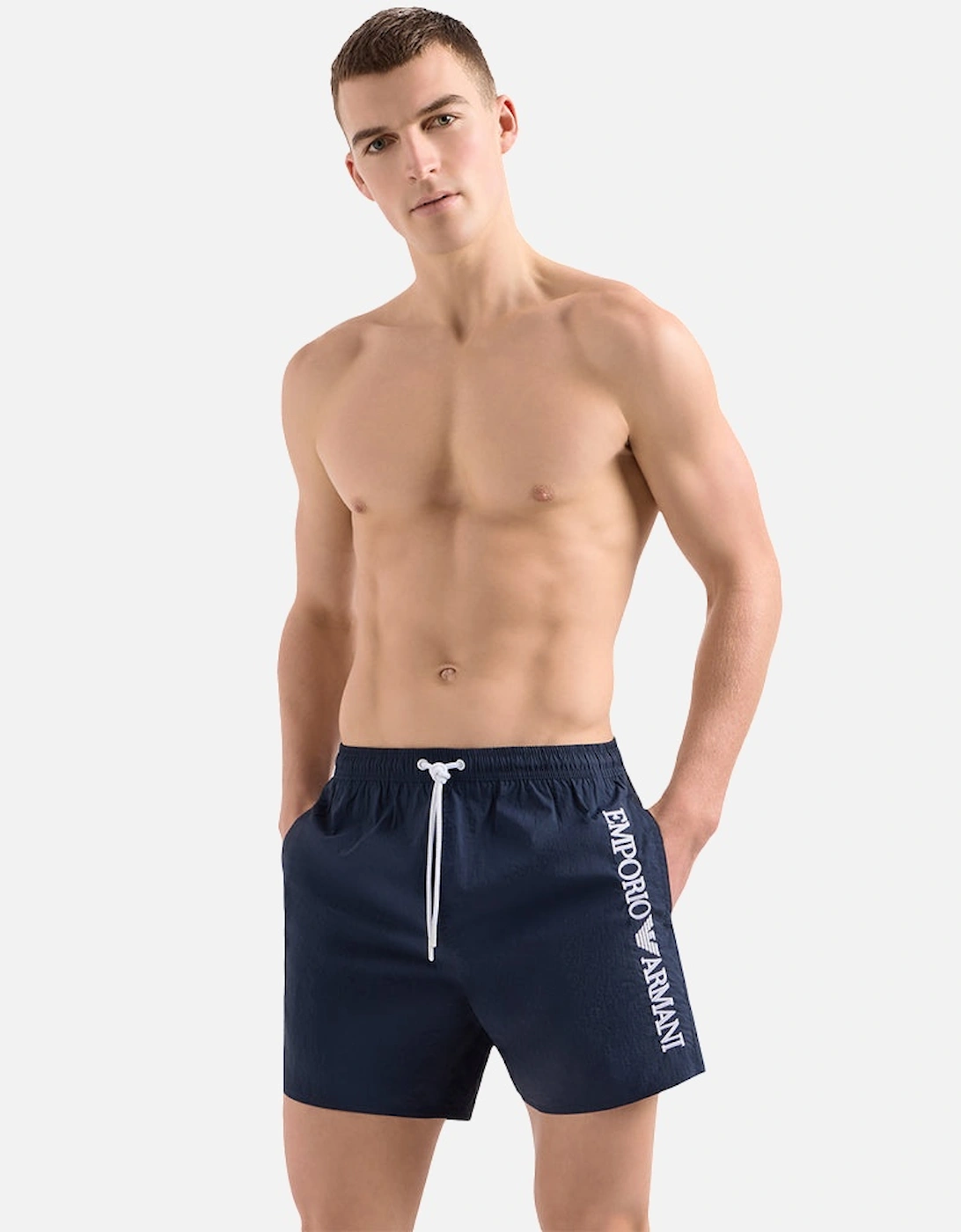 Logoband Swim Shorts, Navy