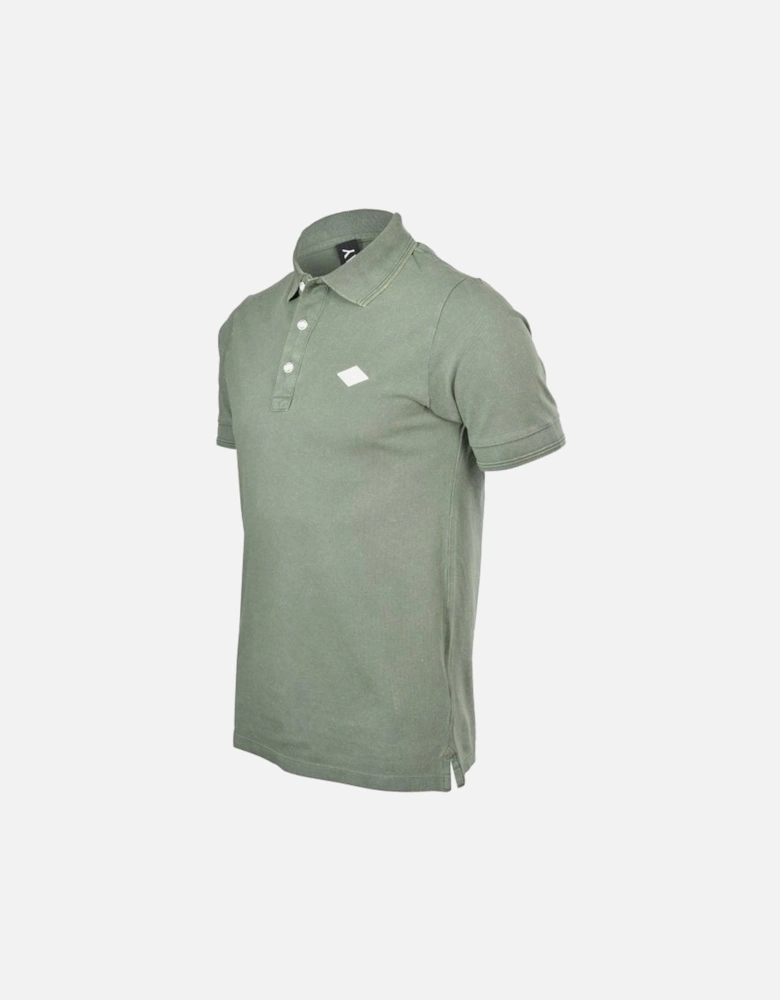 Pique Polo Shirt, Olive Green