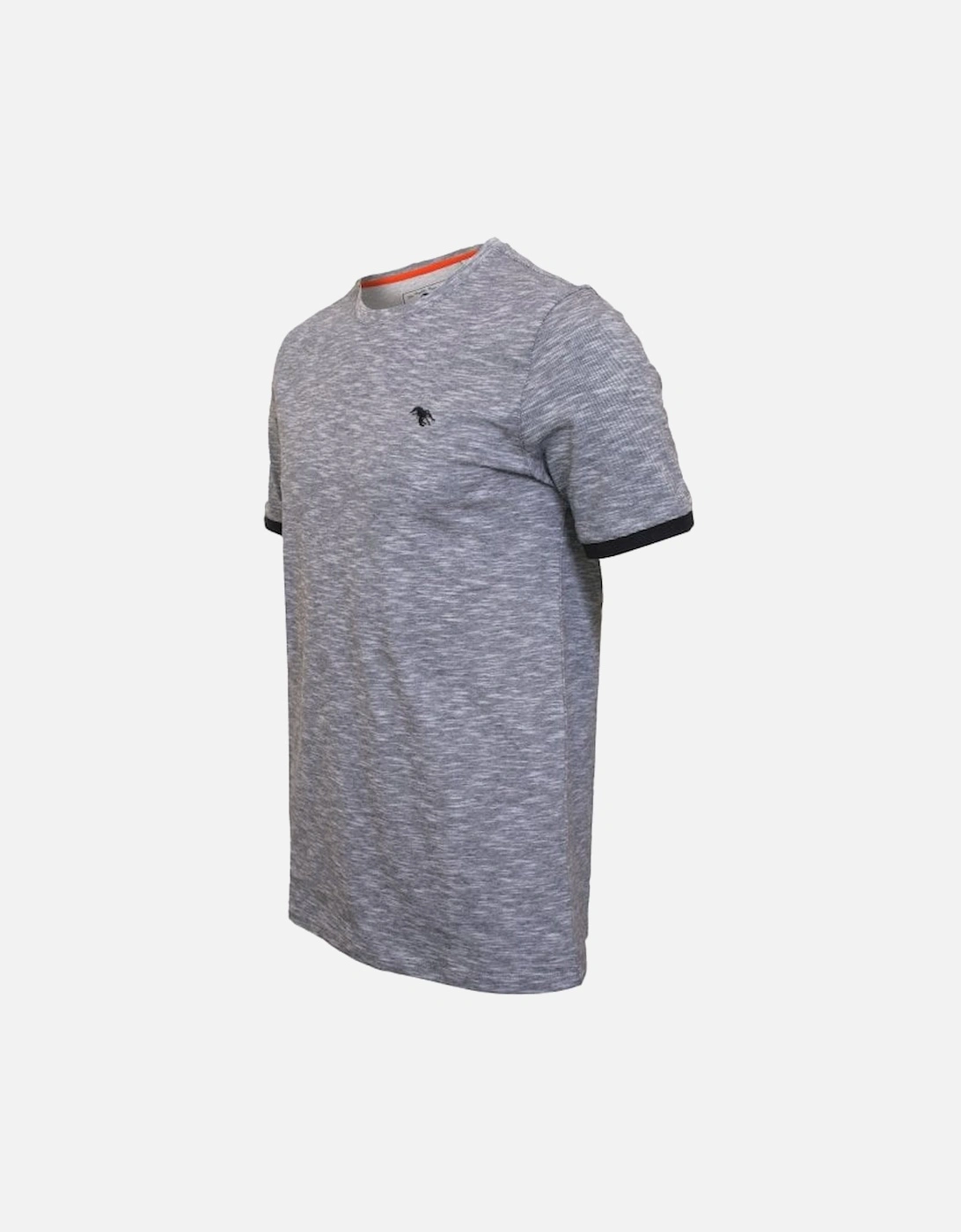 Crew-Neck T-Shirt, Navy Melange