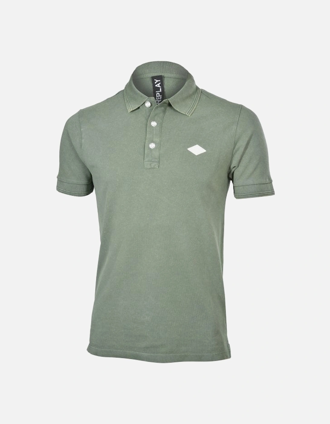 Pique Polo Shirt, Olive Green, 6 of 5
