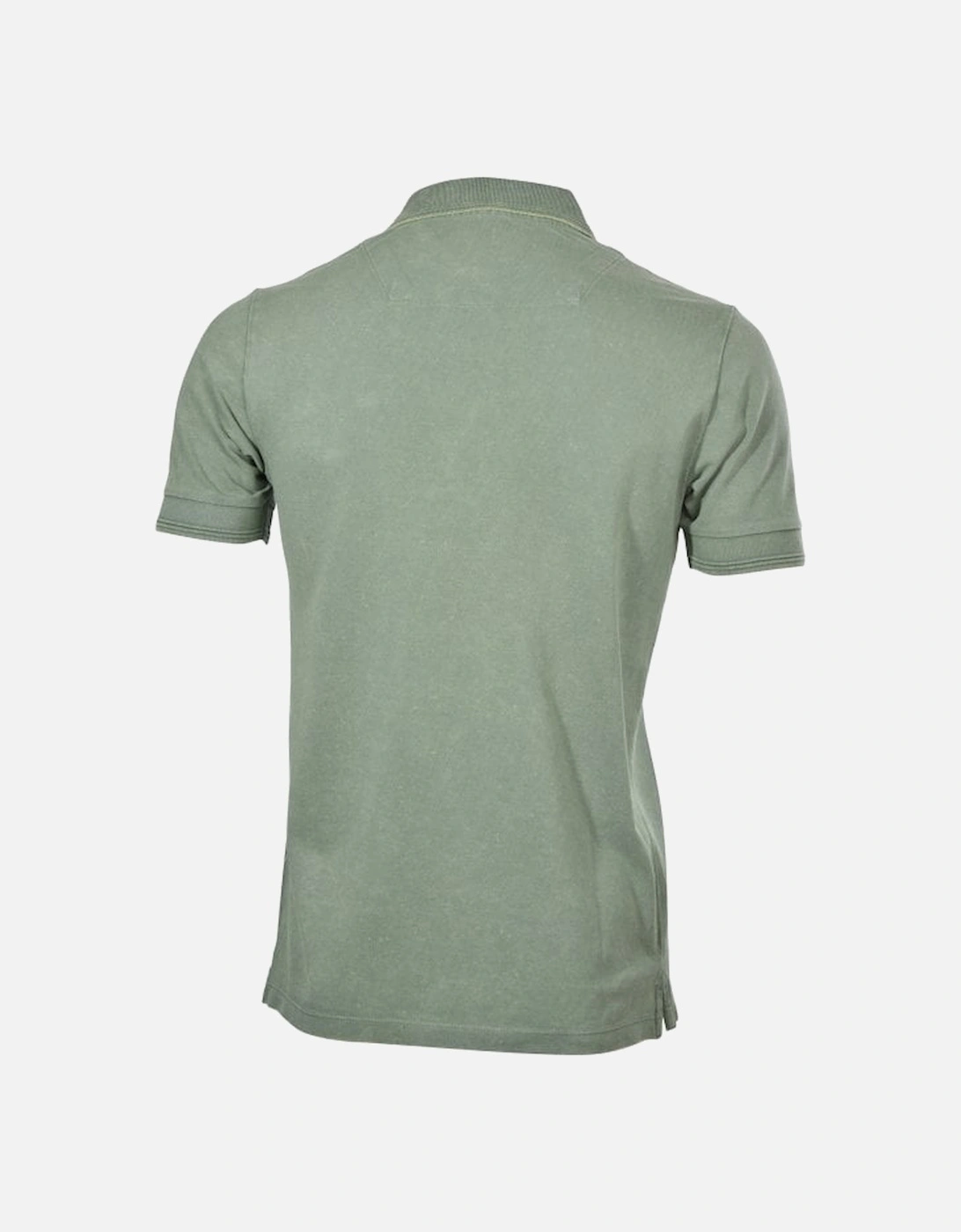 Pique Polo Shirt, Olive Green