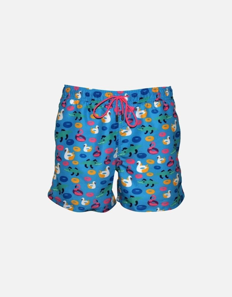 Pool Party Swim Shorts, Pool Blue