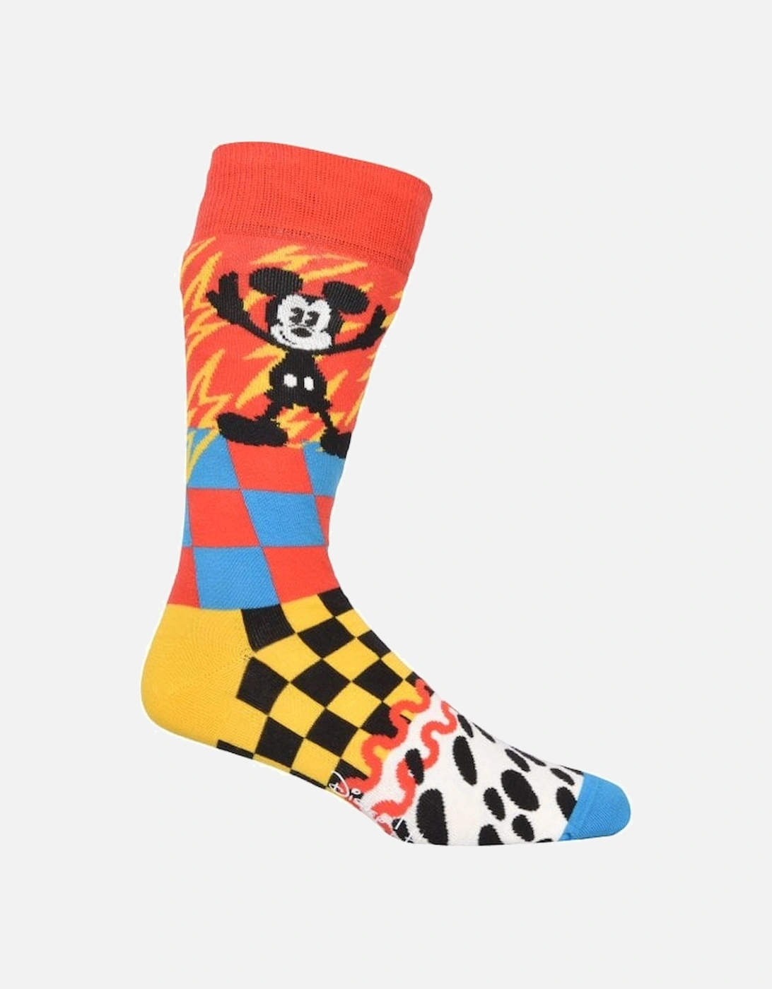 Mickey-Time Disney Socks, Red/multi