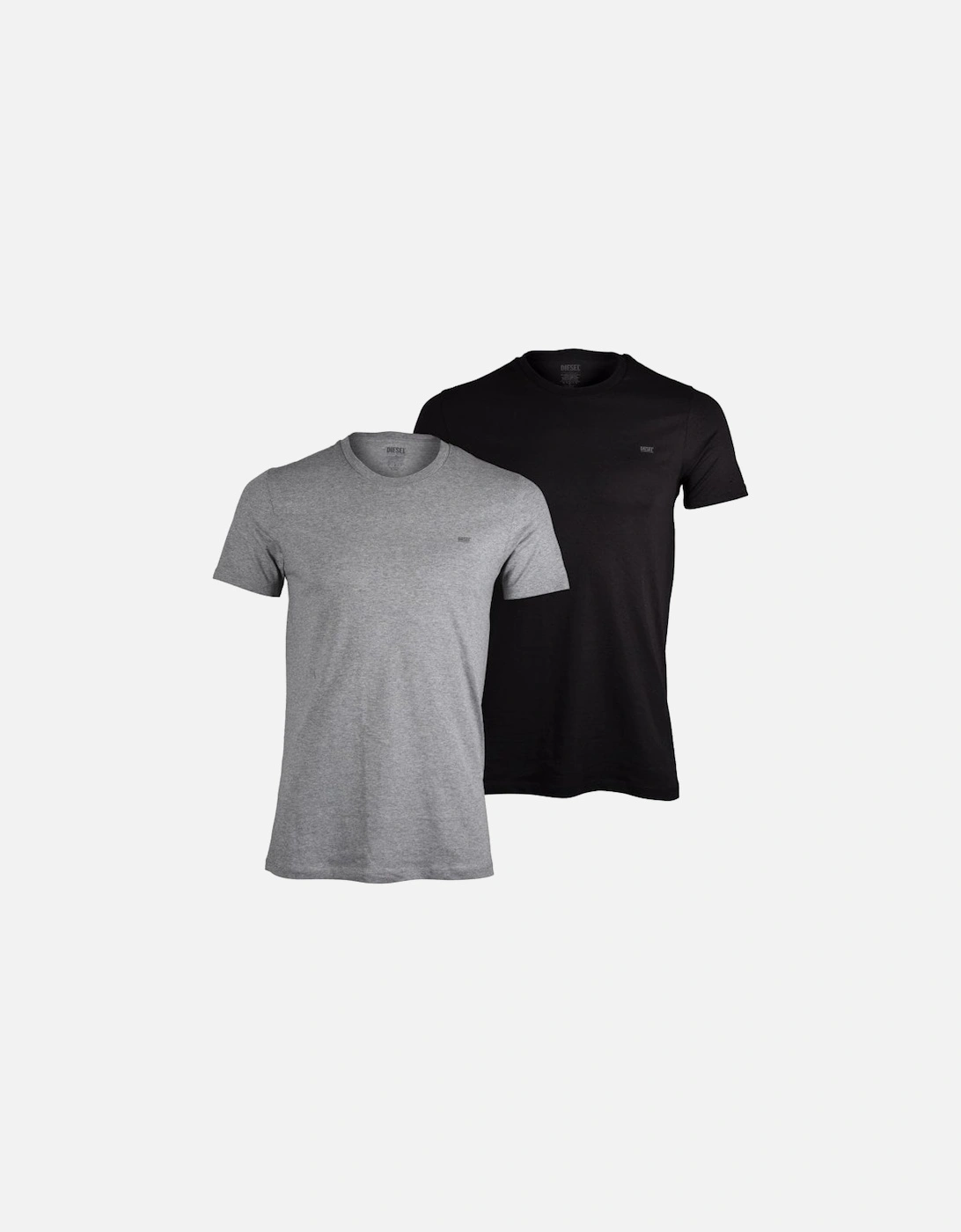 2-Pack Crew-Neck T-Shirts, Black/Grey, 7 of 6