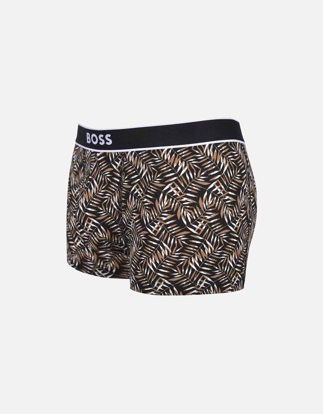 Fern Print Boxer Trunk, Brown/Black