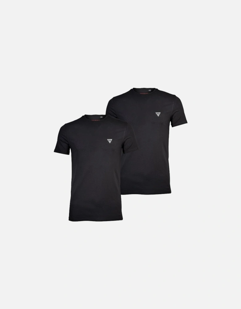 2-Pack Crew-Neck T-Shirts, Jet Black