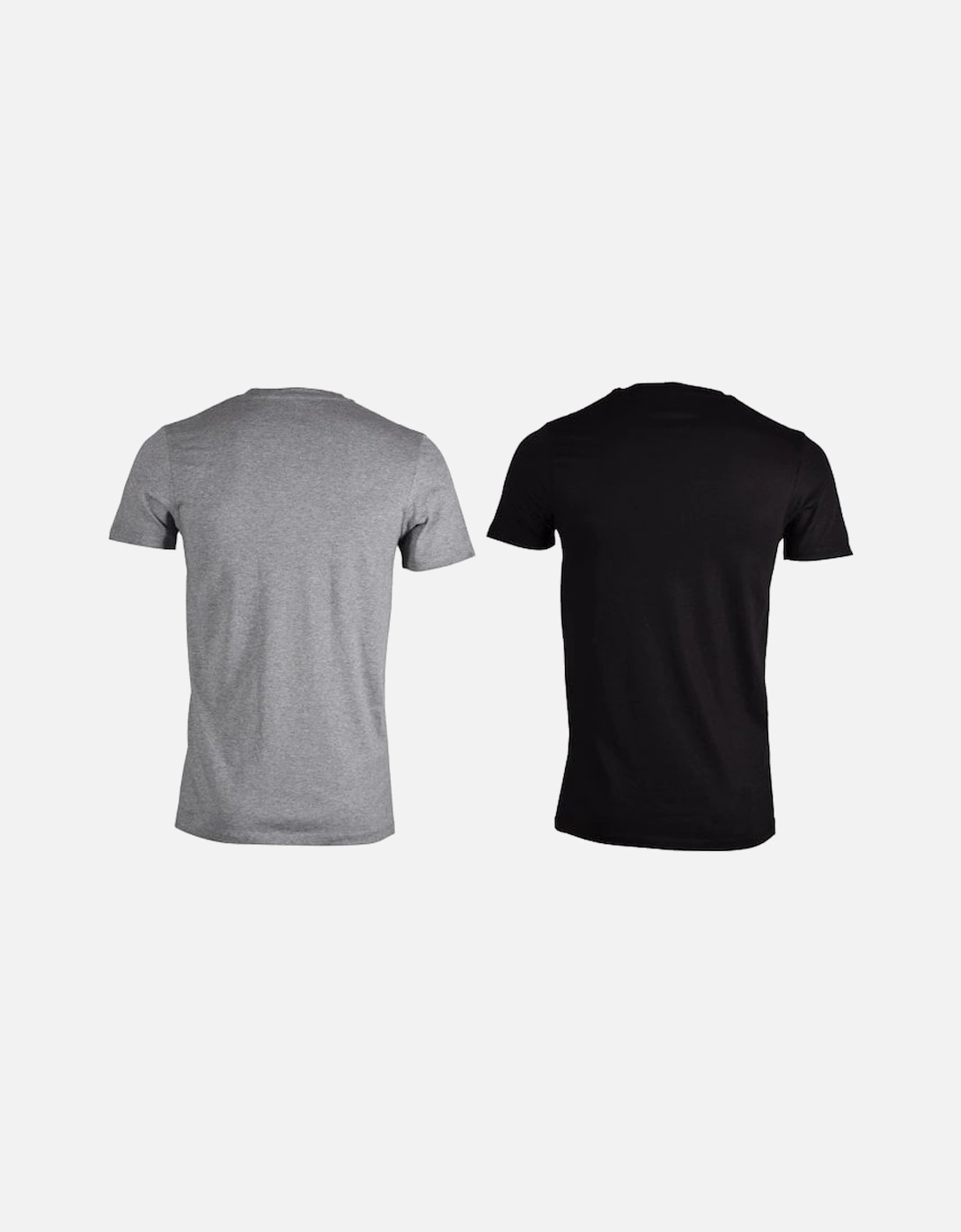 2-Pack Crew-Neck T-Shirts, Black/Grey