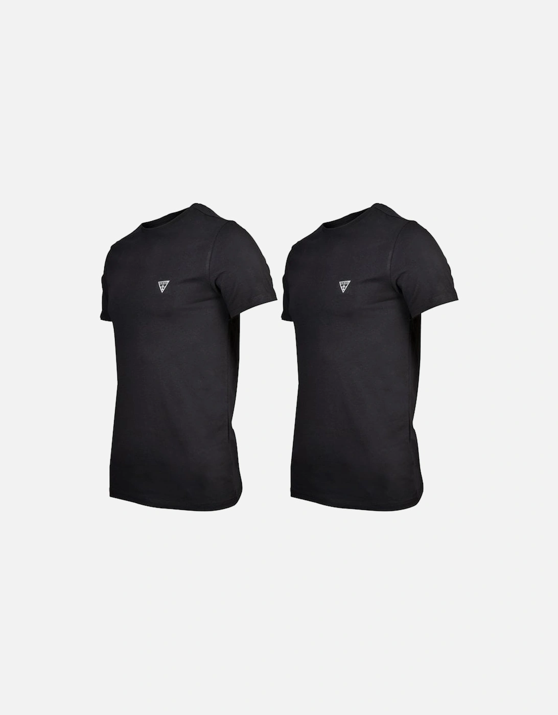2-Pack Crew-Neck T-Shirts, Jet Black