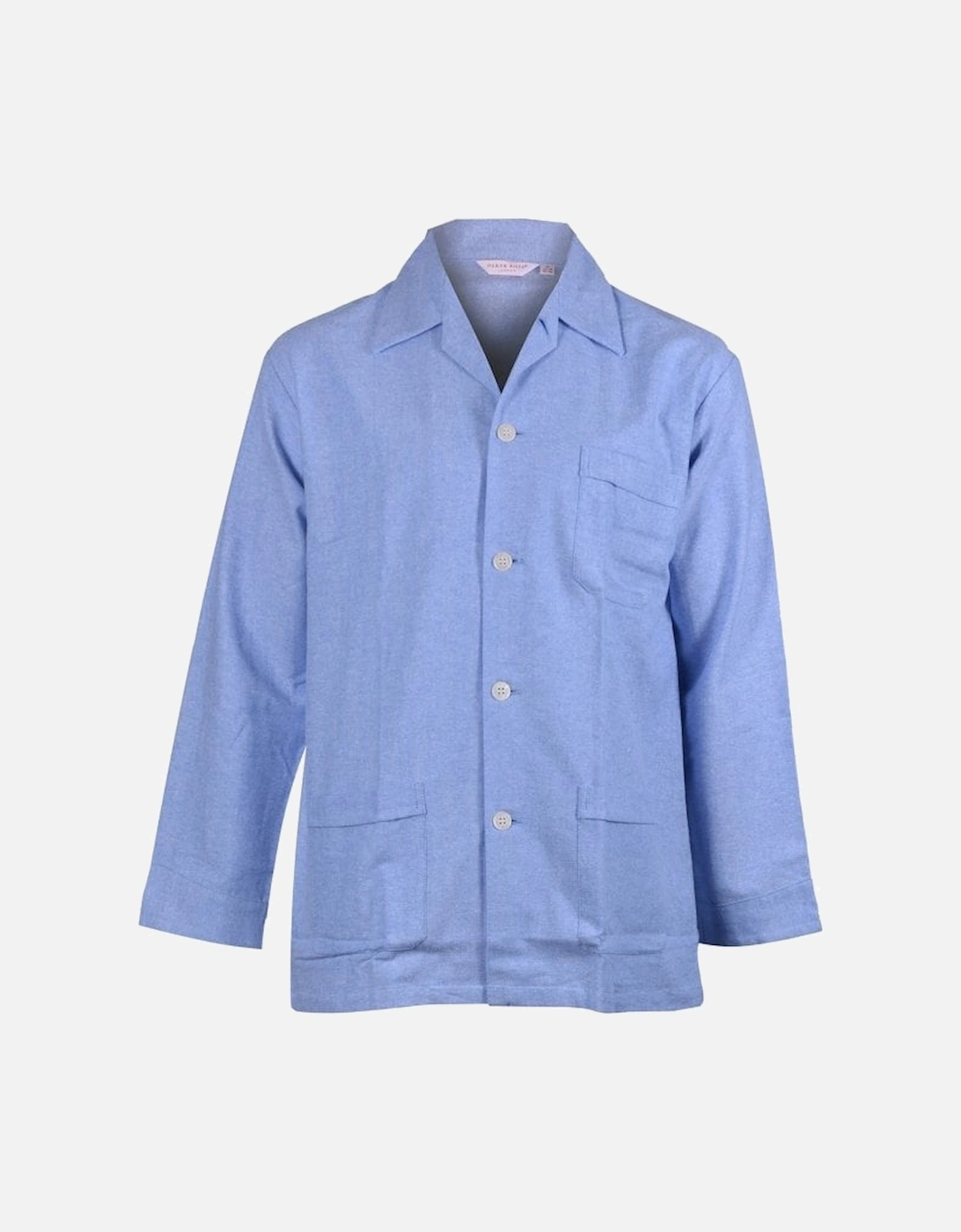 Arran 24 Brushed Cotton Classic-Fit Pyjama Set, Blue
