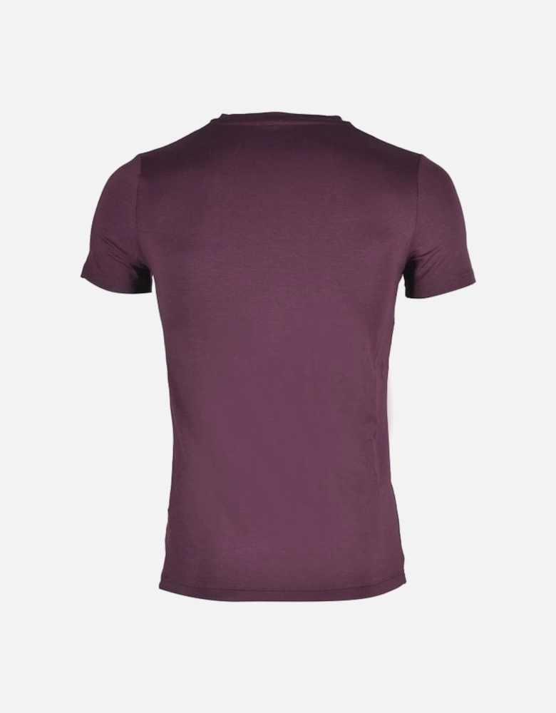 Tencel Soft V-Neck T-Shirt, Burgundy