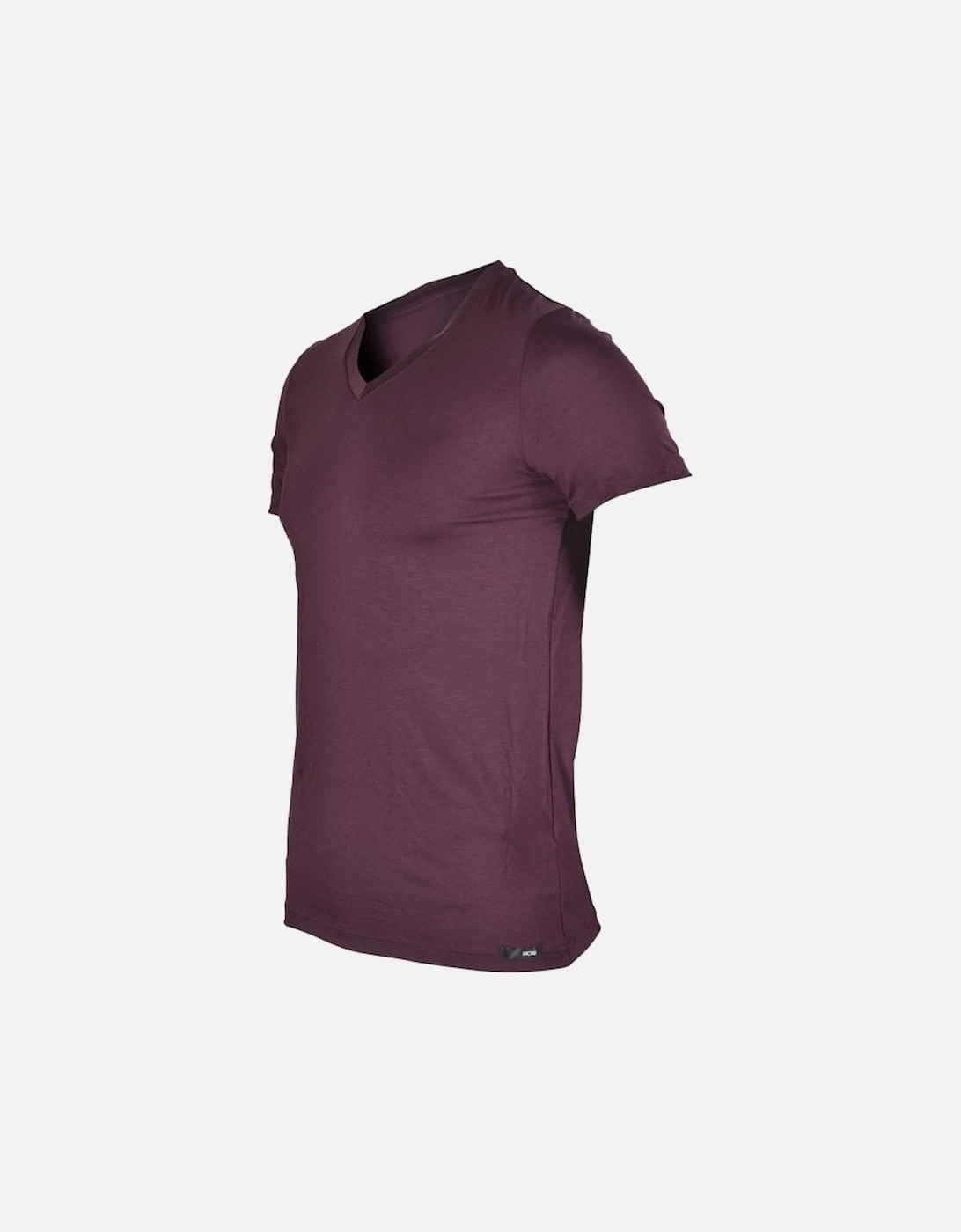 Tencel Soft V-Neck T-Shirt, Burgundy