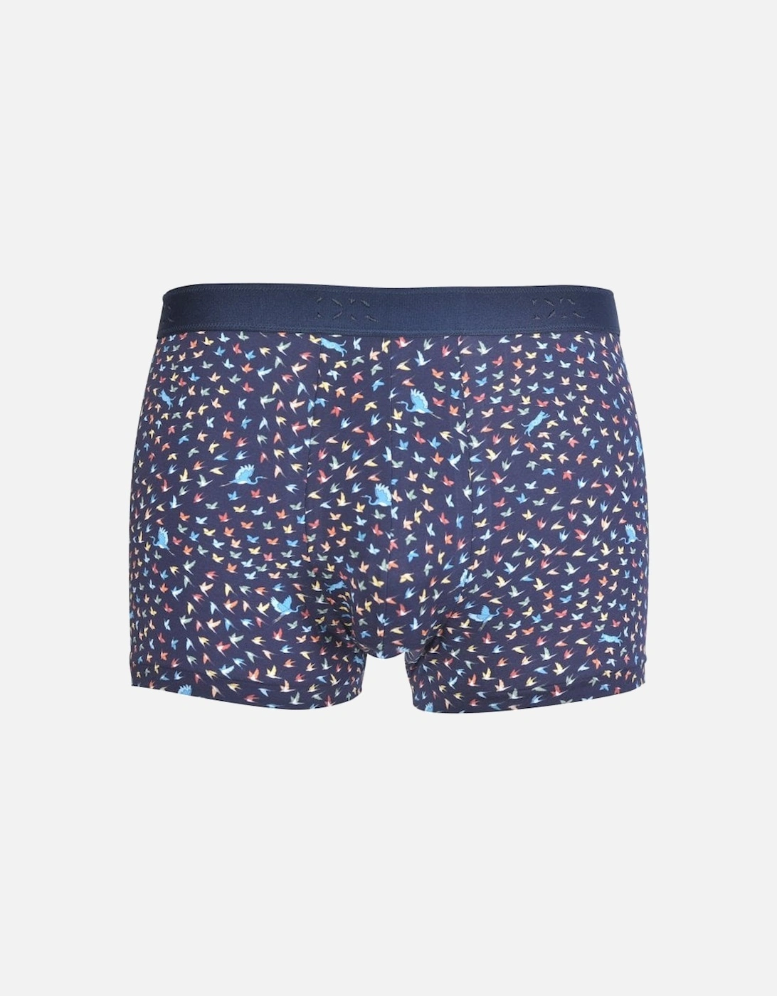 Jack Pima Cotton Stretch Birds Boxer Trunk, Navy, 4 of 3