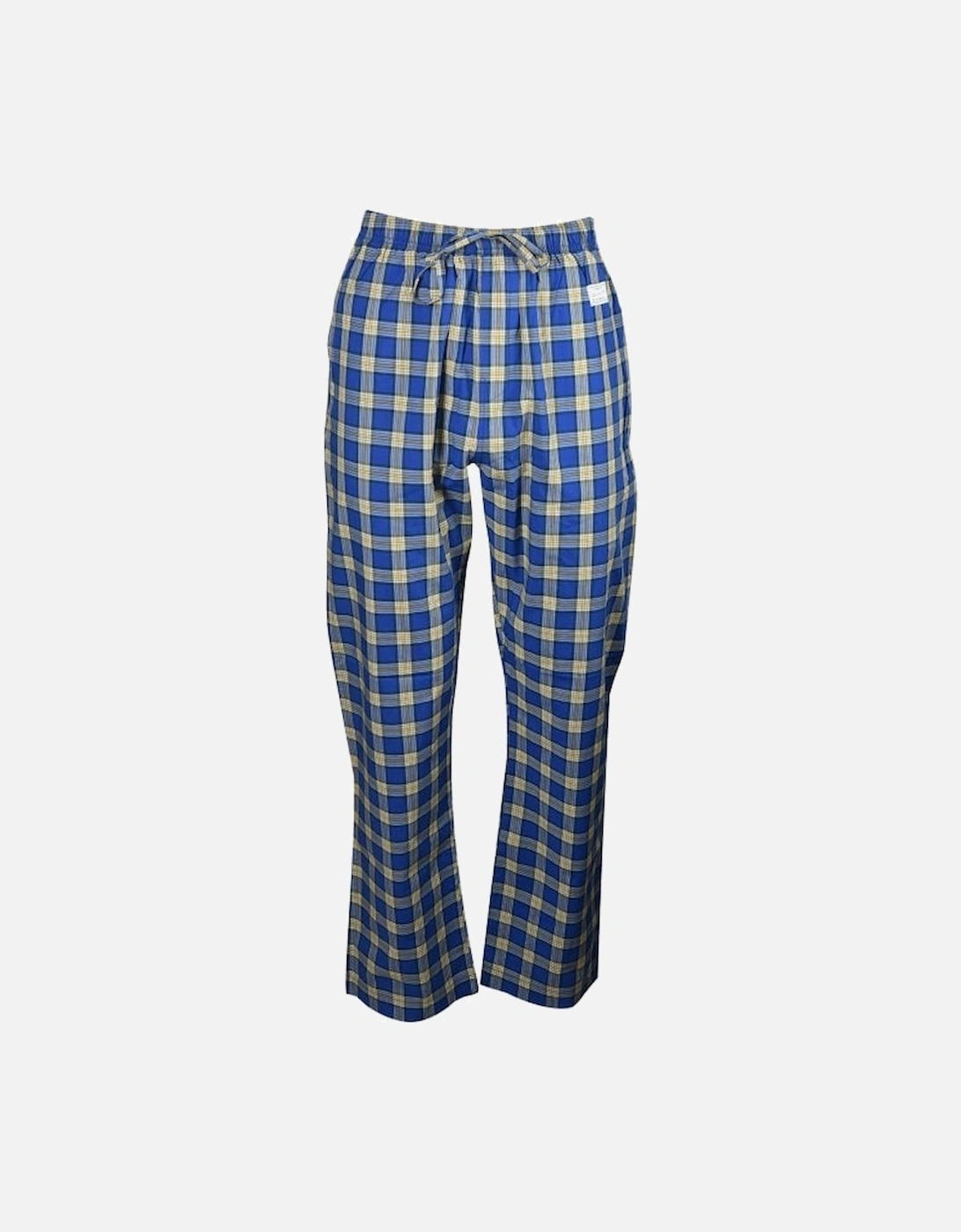 Check Woven Cotton Pyjama Set, College Blue