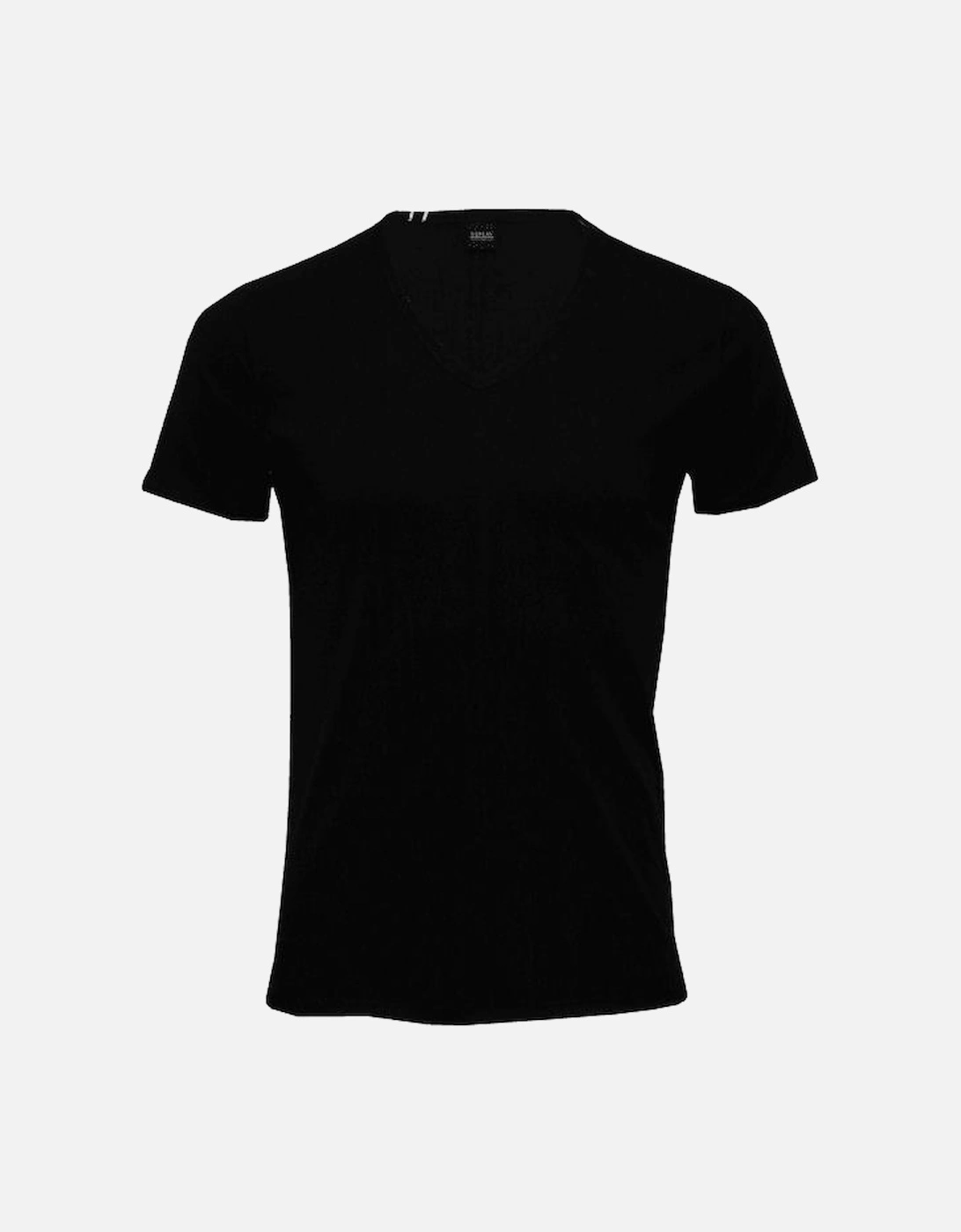 Luxe V-Neck T-Shirt, Black, 5 of 4