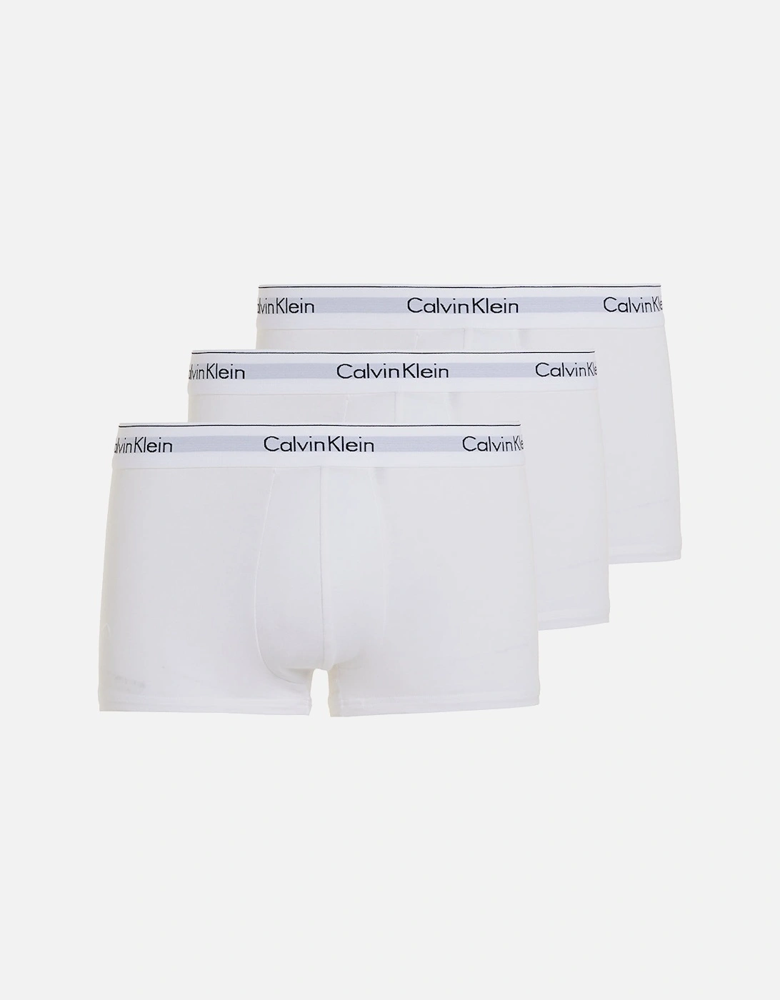 3-Pack Modern Cotton Boxer Trunks, White, 7 of 6