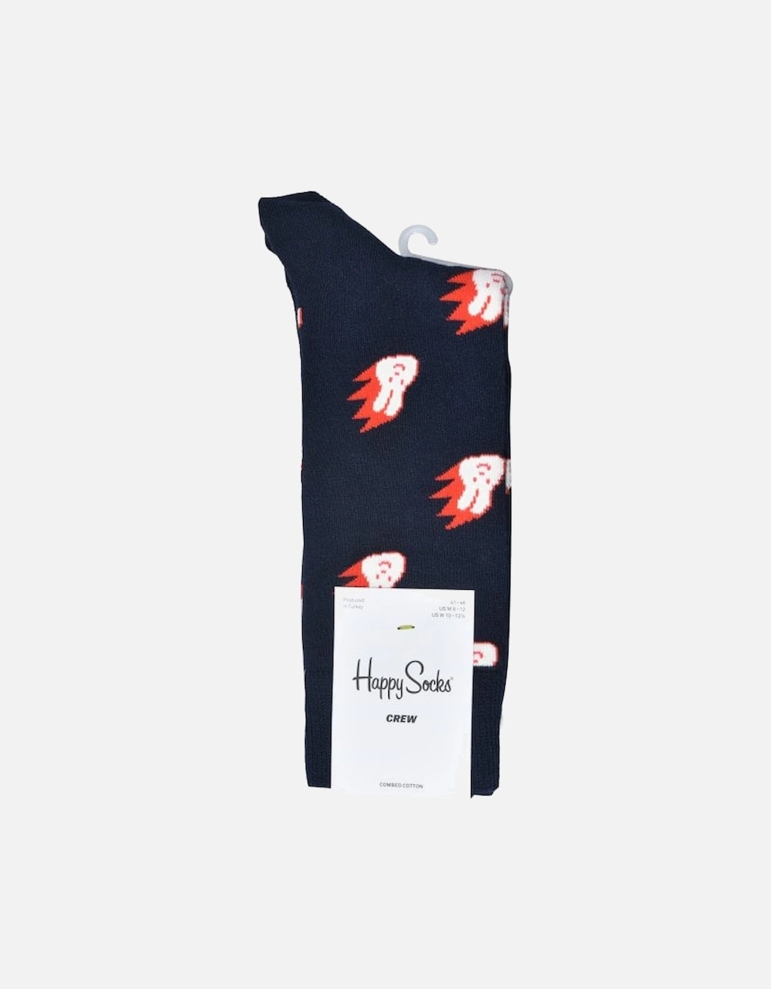 Flaming Bunny Socks, Dark Blue