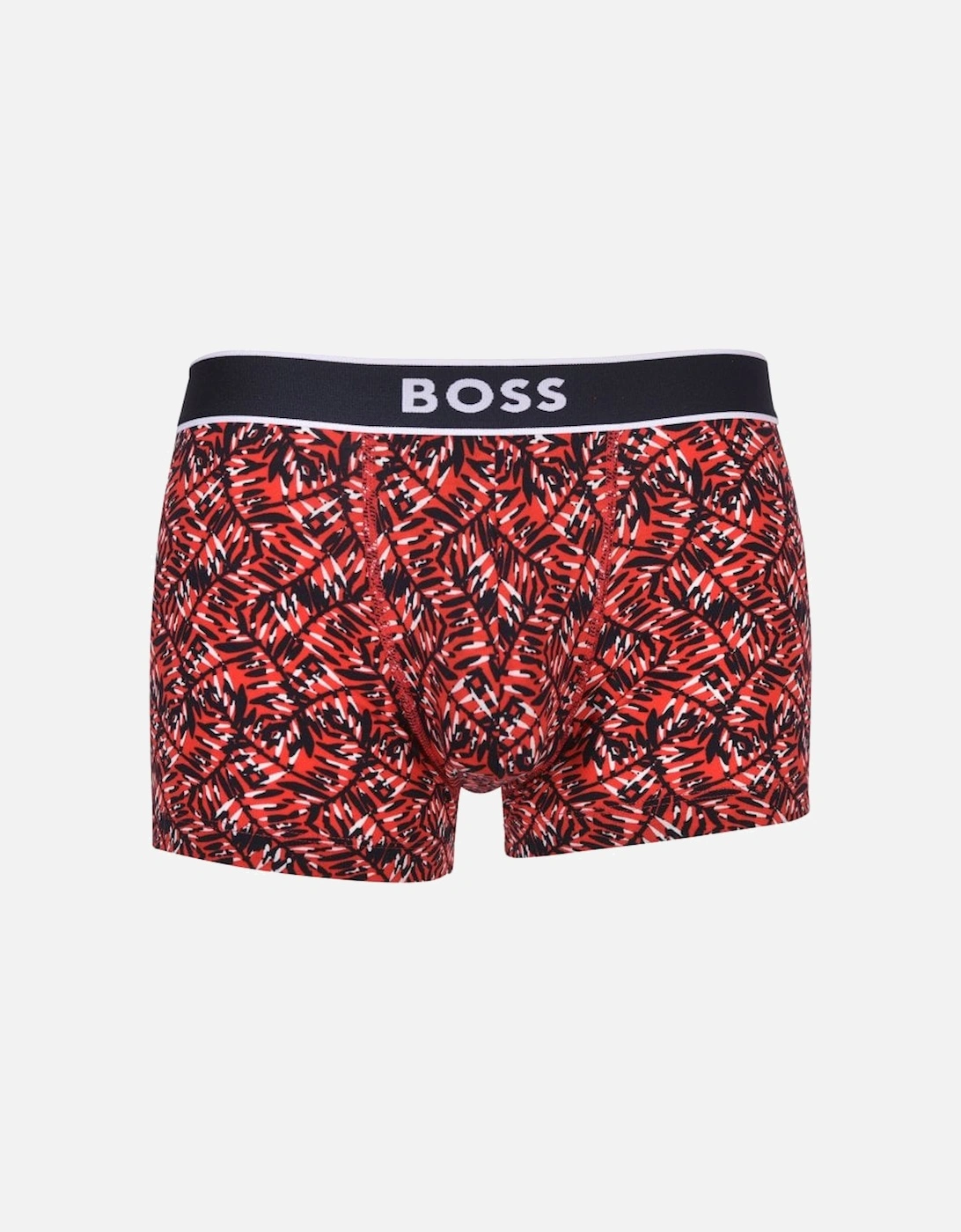 Fern Print Boxer Trunk, Red, 5 of 4