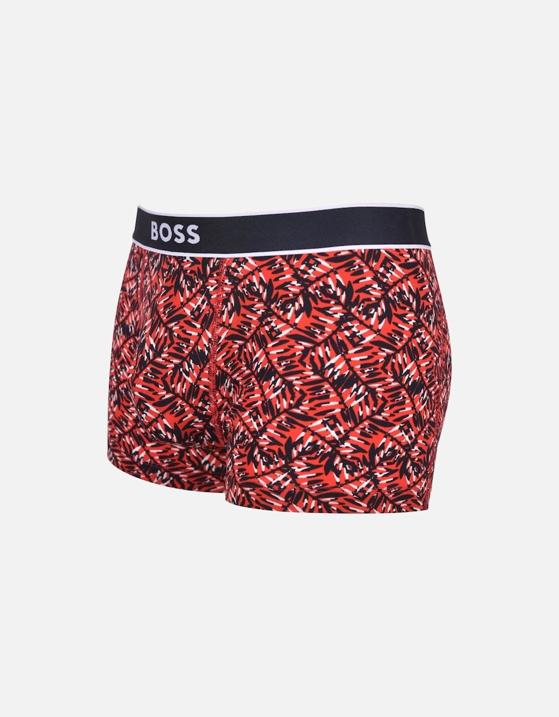 Fern Print Boxer Trunk, Red