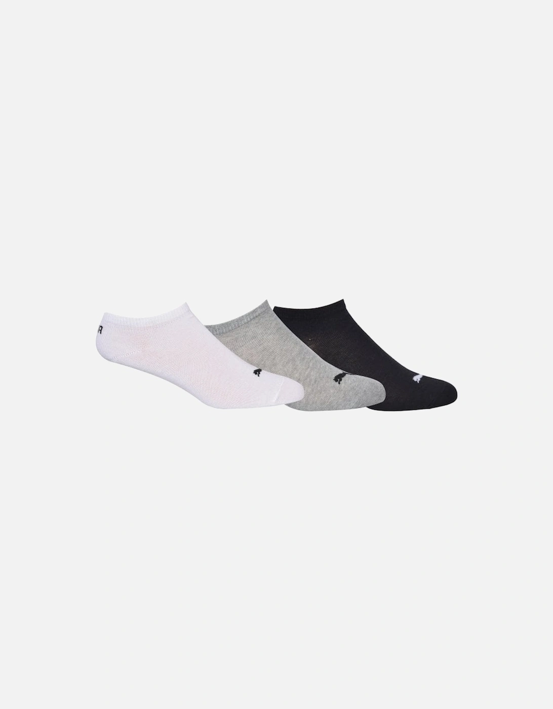 3-Pack Kids Lifestyle Trainer Socks, Grey/White/Black, 8 of 7