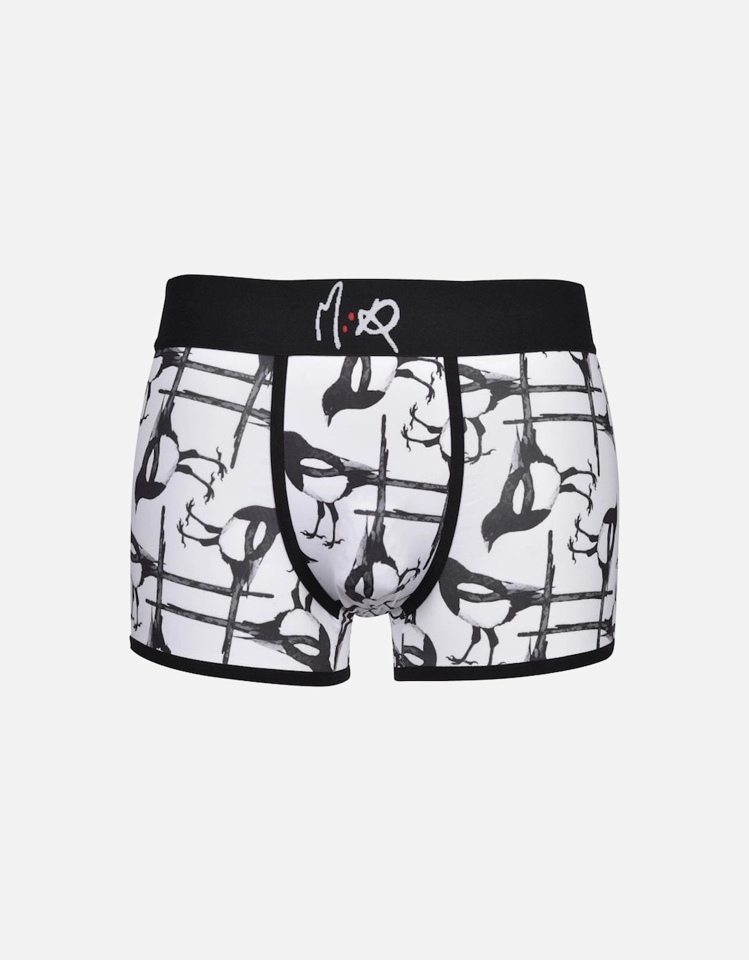 Magpies Boxer Trunk, White/black, 5 of 4