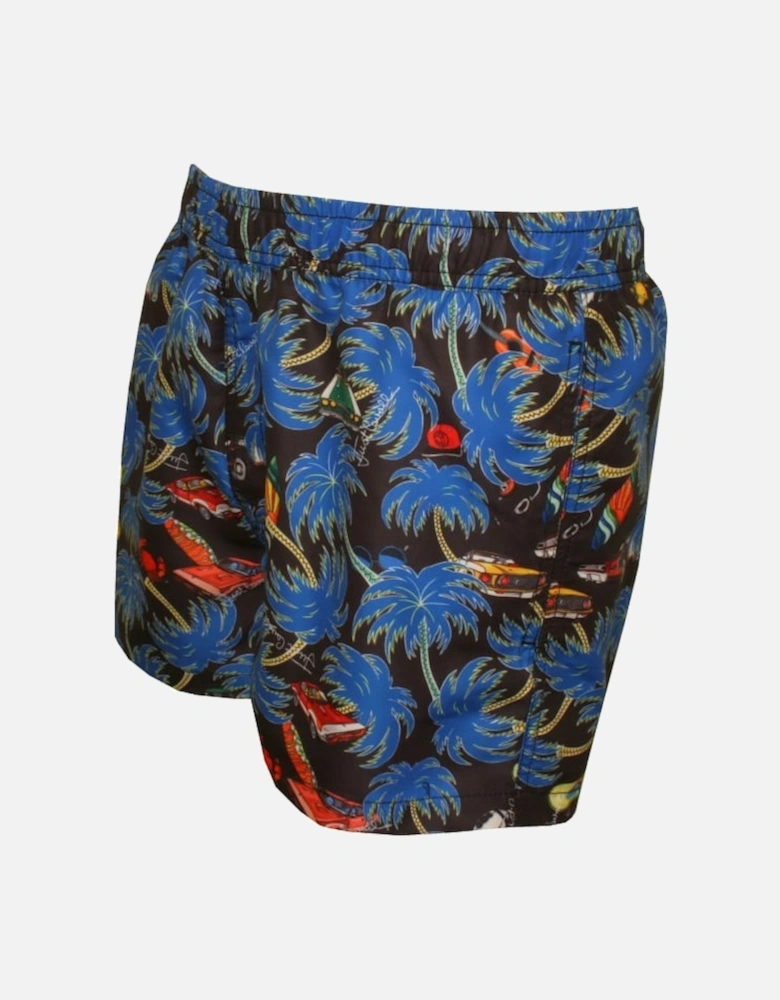 Surf & Cadillacs Swim Shorts, Black/Blue