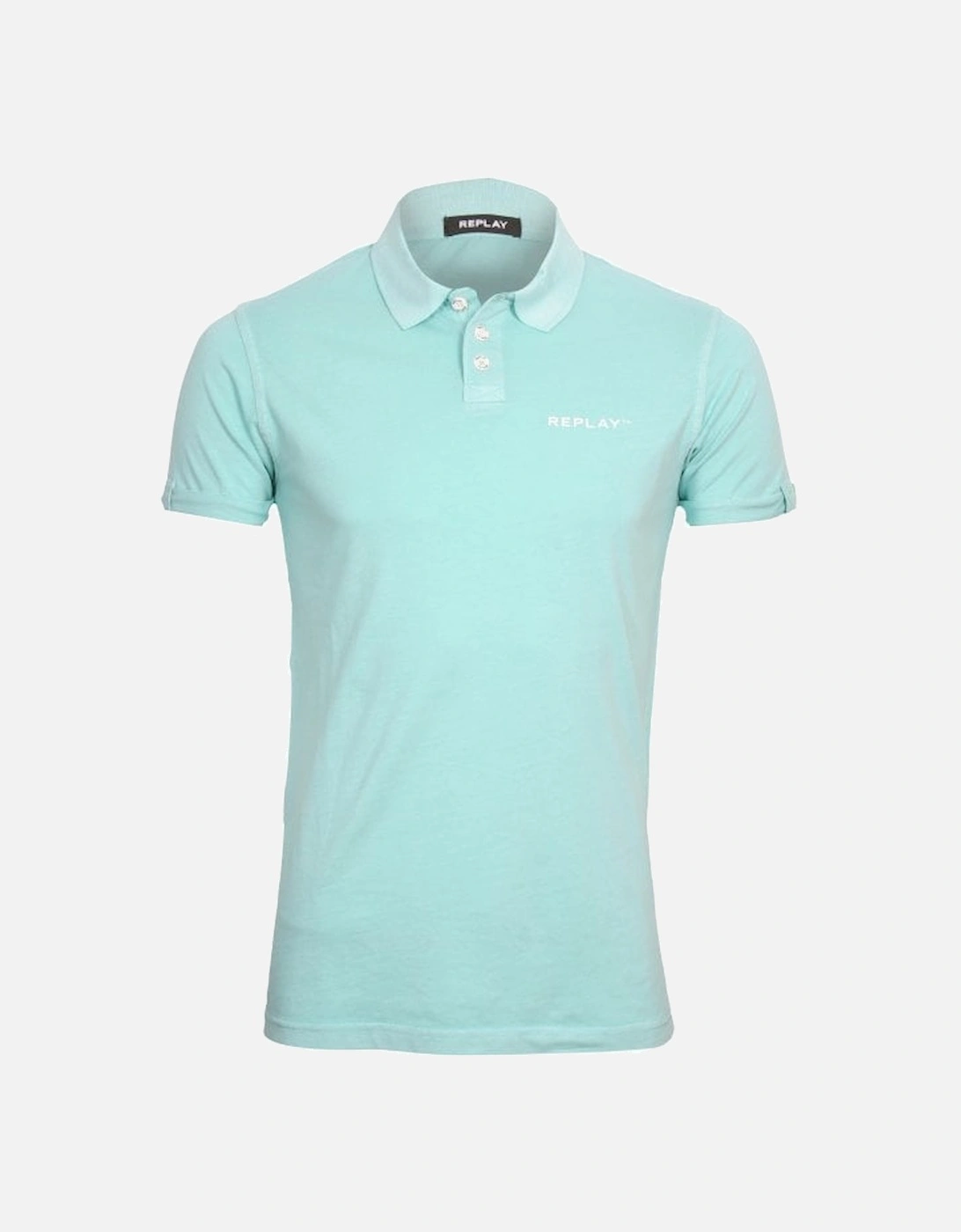 Relaxed Polo Shirt, Turquoise Blue, 5 of 4