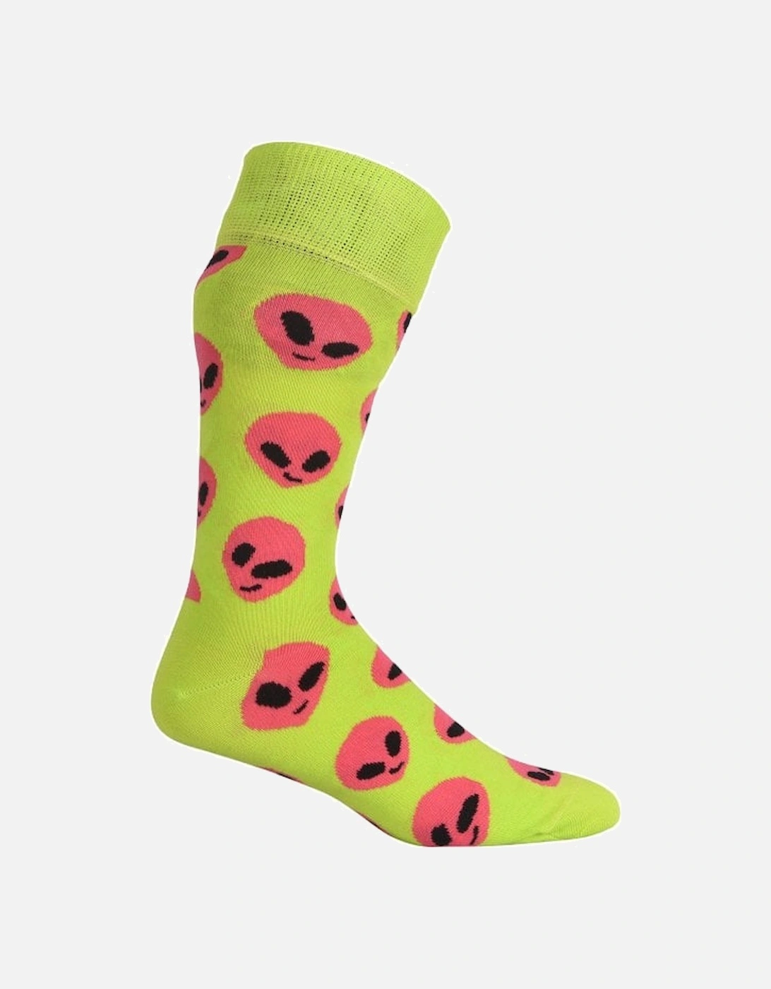 Alien Socks, Green/pink