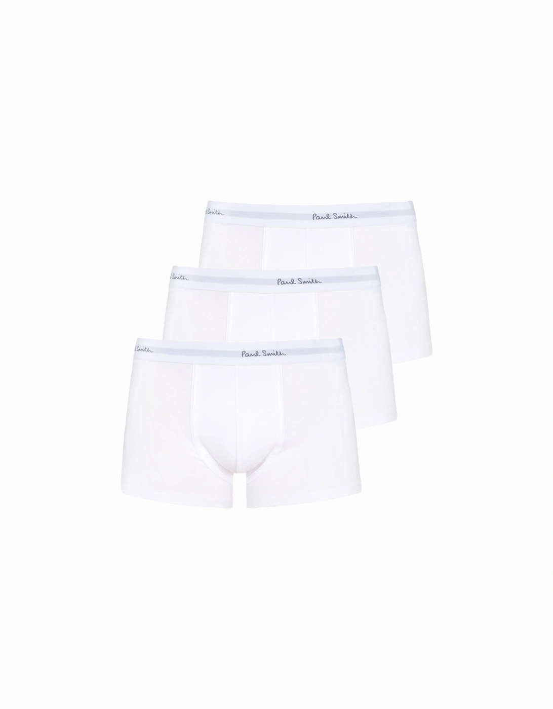 3-Pack Classic Boxer Trunks, White, 3 of 2
