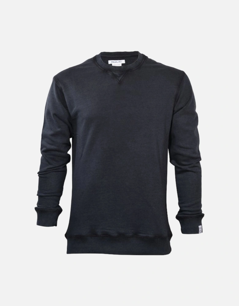 Classic Stone Wash Sweatshirt, Black
