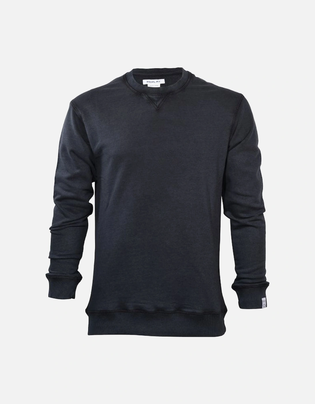 Classic Stone Wash Sweatshirt, Black, 4 of 3