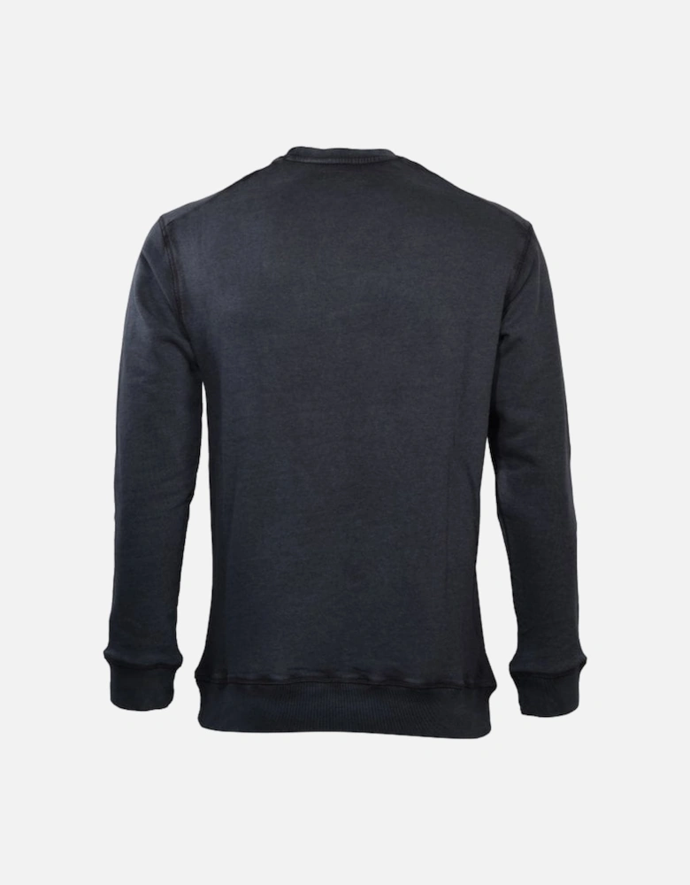 Classic Stone Wash Sweatshirt, Black