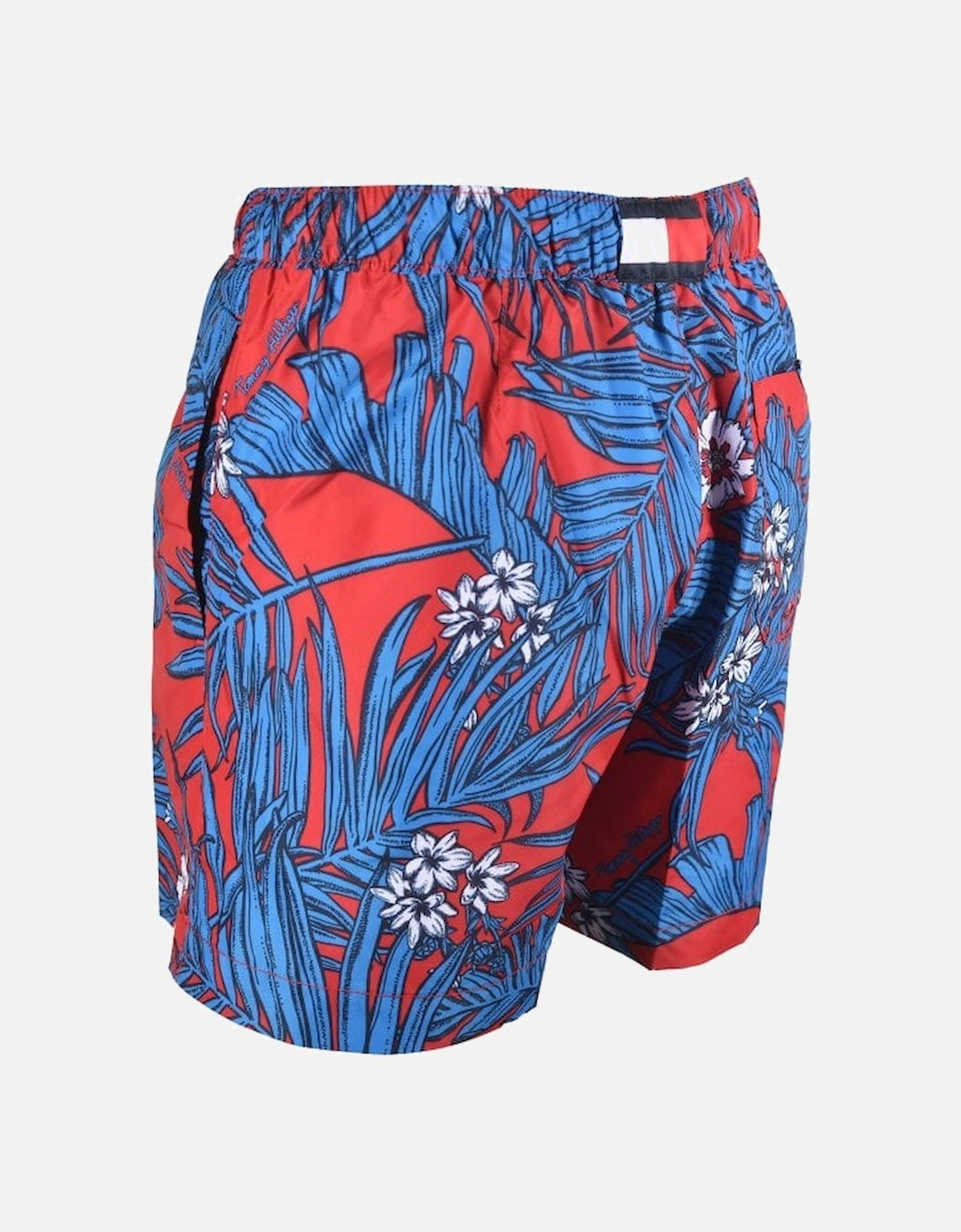 Tropical Swim Shorts, Red/blue