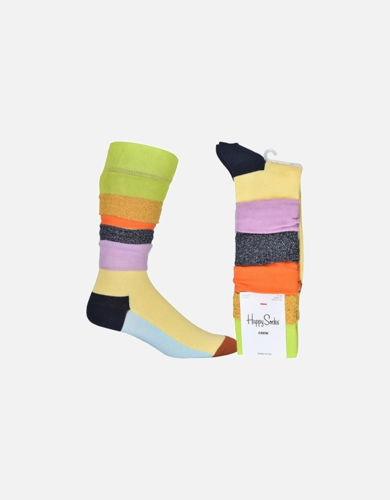 Funky Times Multi-Textured Socks, Multi