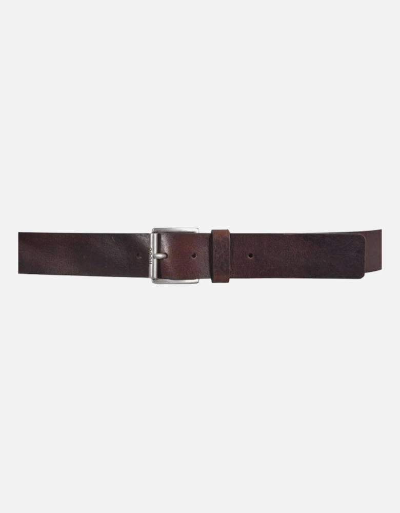Gabi-V Jeans Leather Belt, Dark Brown