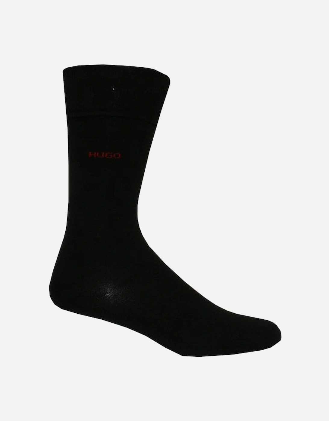 2-Pack Contrast Logo Socks, Red/Black