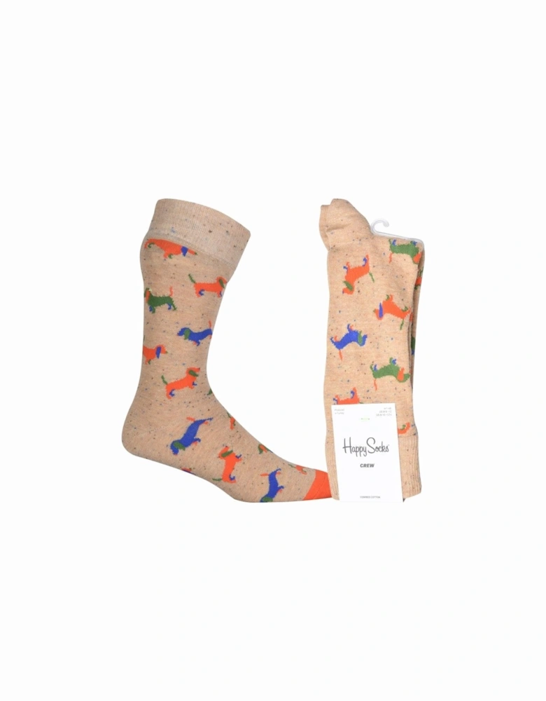 Puppy Love Socks, Sand